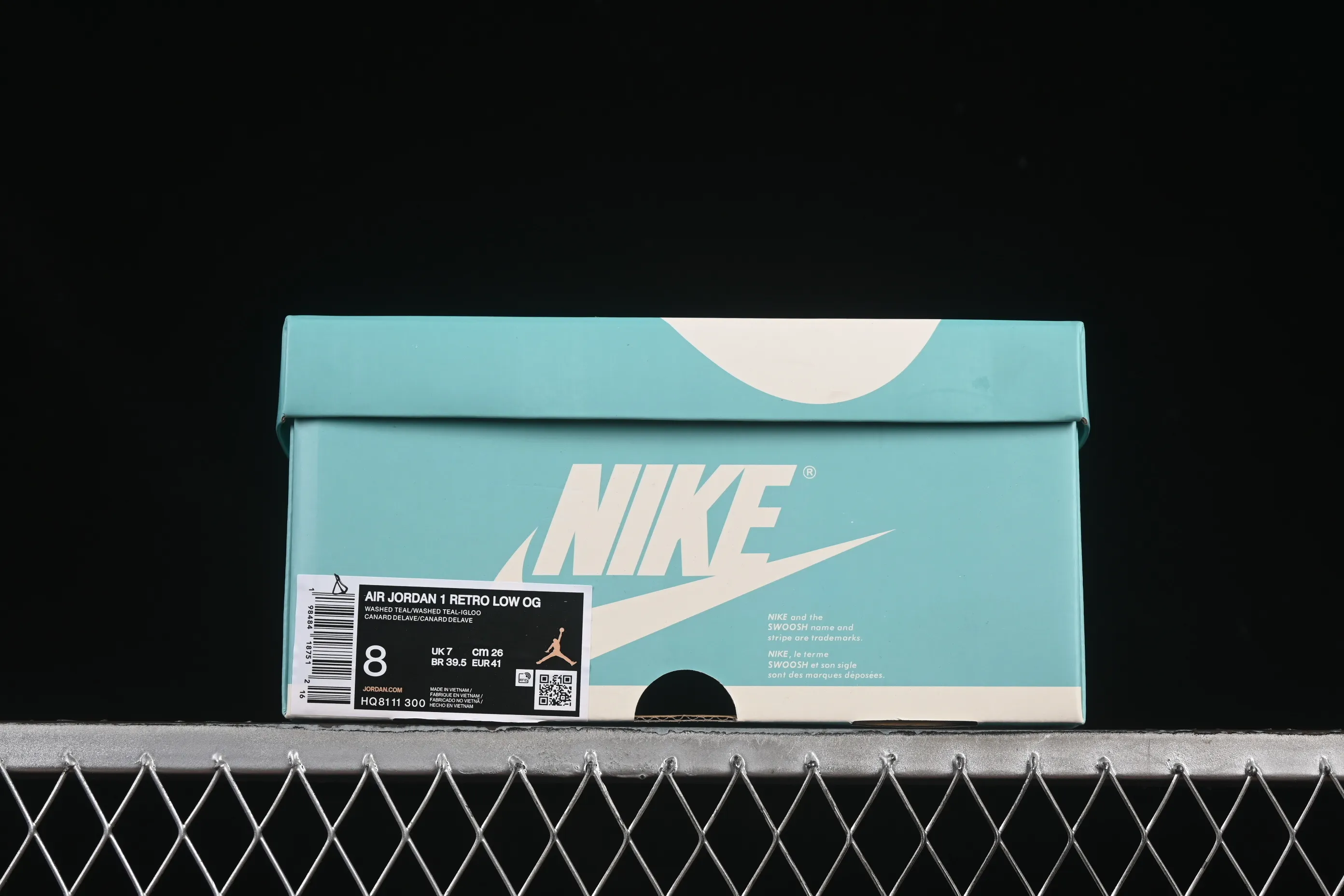 All categories Air Jordan Jordan series basketball shoes Air Jordan 1 Low Air Jordan 1 Low "Washed Teal" AJ1 Joe 1 ice mint low-top cultural casual sneakers HQ8111-300